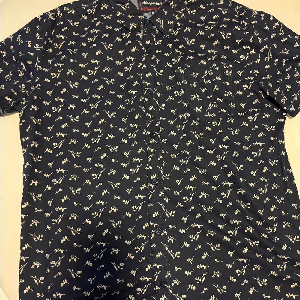 Aeropostale Dark Blue Shirt with White Design